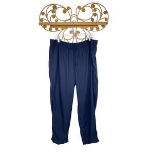 Talbots women's blue pull-on pants plus size 18w